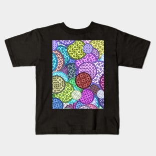 Spaceship Earth Colorful Pattern Kids T-Shirt